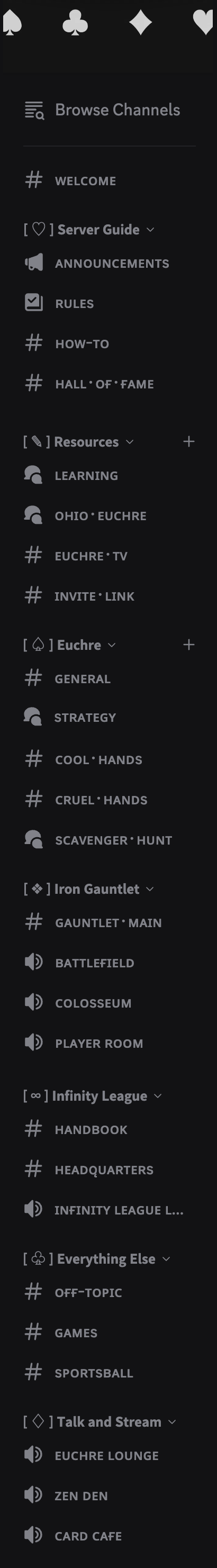 The Euchreverse Discord server